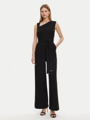 Calvin Klein Kombinezon K20K208431 Czarny Regular Fit. Czarne sukienki damskie Calvin Klein, bez wzorów, z syntetyku, bez ramiączek. Za 639.99 zł.