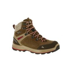 Buty trekkingowe wysokie TREK 100 damskie. Obuwie trekkingowe damskie marki QUECHUA. Za 249.99 zł.