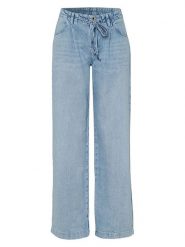 Rosner Dżinsy - Wide Leg fit - w kolorze błękitnym rozmiar: W44/L28. Niebieskie jeansy damskie Rosner, z podwyższonym stanem. Za 208.99 zł.