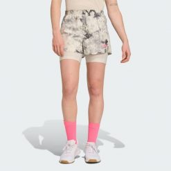 Szorty Own The Run Spray Dye 2-In-1. Czarne obuwie sportowe damskie Adidas, bez zapięcia, do biegania. Za 239.00 zł.