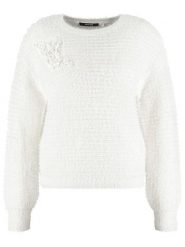 TAIFUN Sweter w kolorze białym rozmiar: 46. Białe swetry klasyczne damskie Taifun, bez kołnierzyka. Za 127.35 zł.