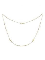 Revoni Złoty naszyjnik z elementami ozdobnymi - dł. 42 cm rozmiar: onesize. Żółte naszyjniki damskie Revoni, złote. Za 1,609.99 zł.