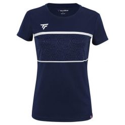 Koszulka damska Tecnifibre Team Tech. Niebieskie bluzki damskie TECNIFIBRE, xl, bez wzorów, sportowe, bez kołnierzyka, bez ramiączek. Za 168.00 zł.