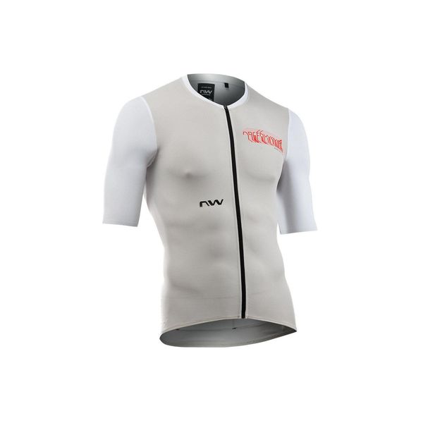 Koszulka rowerowa gravel mtb NORTHWAVE Essence Evo Jersey UPF50 jasny szary. Białe koszulki damskie Northwave, m, bez wzorów, z jersey, bez kołnierzyka, bez ramiączek. Za 216.00 zł.