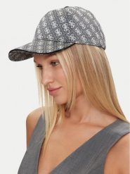 Guess Czapka z daszkiem AW5155 POL03 Szary. Szare czapki z daszkiem damskie Guess, z aplikacjami, z poliesteru. Za 119.99 zł.