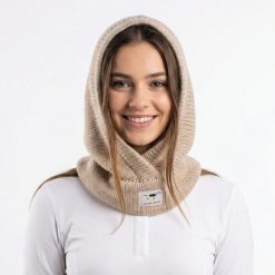 Balaclava Komin jeździecki GALOP WEAR wełna merino z bawełną. Brązowe kominy damskie GALOP WEAR, bez wzorów, z bawełny. Za 229.00 zł.