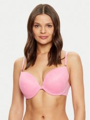 Guess Biustonosz push-up O5RC12 KCLB0 Różowy. Czerwone biustonosze Guess, z aplikacjami, z syntetyku. Za 129.99 zł.