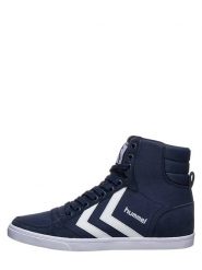 Hummel Sneakersy w kolorze granatowym rozmiar: 38. Niebieskie obuwie sportowe damskie Hummel, z materiału, za kostkę, bez zapięcia. Za 91.77 zł.