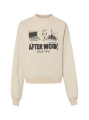 Another Cotton Lab Bluza Kobiety beżowy, S. Brązowe bluzy damskie Another Cotton Lab, s, bez wzorów, bez kaptura. Za 379.95 zł.
