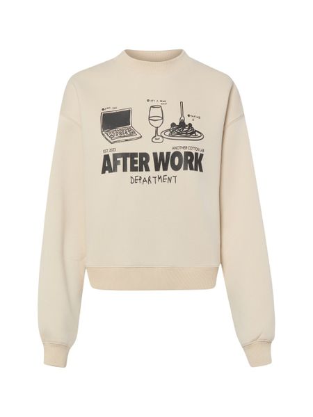 Another Cotton Lab Bluza Kobiety beżowy, S. Brązowe bluzy damskie Another Cotton Lab, s, bez wzorów, bez kaptura. Za 379.95 zł.