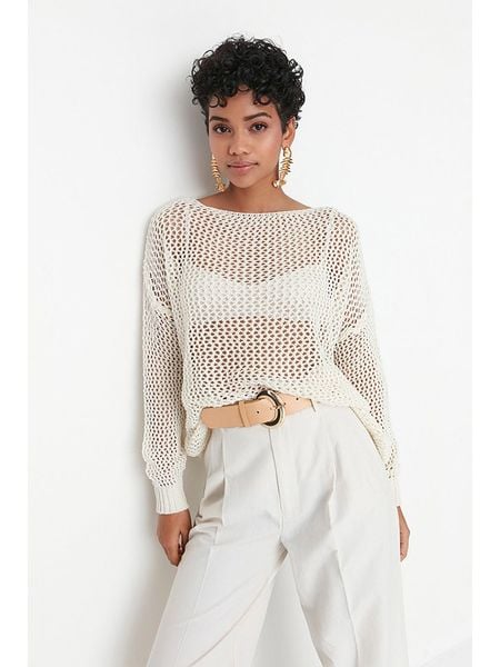 Trendyol Sweter w kolorze kremowym rozmiar: S. Brązowe swetry klasyczne damskie Trendyol, s, bez kołnierzyka. Za 71.95 zł.