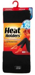 Legginsy damskie z uchwytami termicznymi, czarne. Czarne legginsy damskie HEAT HOLDERS, s, bez wzorów, z dzianiny. Za 140.99 zł.