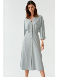 TATUUM Sukienka w kolorze jasnoszarym rozmiar: 38. Szare sukienki damskie TATUUM, bez wzorów, bez ramiączek. Za 165.71 zł.