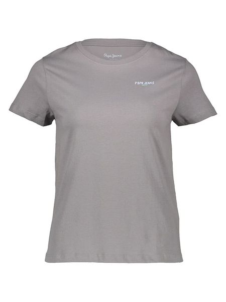 Pepe Jeans Koszulka w kolorze szarym rozmiar: XL. Szare bluzki damskie Pepe Jeans, xl, bez wzorów, z bawełny, bez kołnierzyka, bez ramiączek. Za 98.45 zł.