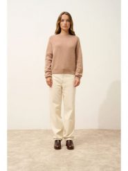 Just Cashmere Kaszmirowy sweter w kolorze beżowym rozmiar: S. Brązowe swetry klasyczne damskie Just Cashmere, s, z kaszmiru, bez kołnierzyka. Za 478.99 zł.