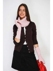 William de Faye Szal-koło w kolorze jasnoróżowym - 30 x 28 cm rozmiar: onesize. Różowe szaliki damskie William de Faye, bez wzorów, z kaszmiru. Za 39.99 zł.