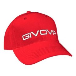 Czapka Givova w kolorze czerwonym z daszkiem - Stylowy i oddychający. Czerwone czapki z daszkiem damskie Givova, bez wzorów, z bawełny. Za 126.99 zł.