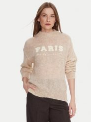 Kontatto Sweter 3M0915C Beżowy Regular Fit. Brązowe swetry klasyczne damskie Kontatto, m, z syntetyku, bez kołnierzyka. Za 409.99 zł.