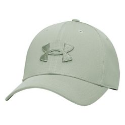 Czapka sportowa, oddychająca Unisex - Blitzing Low Cap. Zielone czapki z daszkiem damskie Under Armour, bez wzorów, z materiału. Za 122.75 zł.