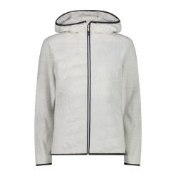 Damska kurtka z kapturem CMP. Białe kurtki damskie CMP, bez wzorów, z puchu, z kapturem. W wyprzedaży za 286.15 zł.