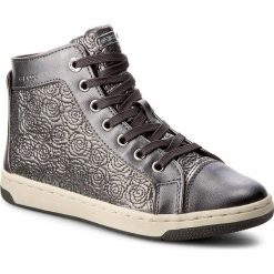 Sneakersy GEOX - J Creamy E J62L5E 0ASAJ C1009 D Dk Silver. Szare buty sportowe dziewczęce Geox, z materiału, na zamek. W wyprzedaży za 179.00 zł.