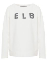 ELBSAND Bluza "Alaia" w kolorze białym rozmiar: M. Białe bluzy damskie ELBSAND, m, bez wzorów, bez kaptura. Za 171.28 zł.