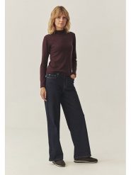 TATUUM Dżinsy "Brooklyn" - Wide fit - w kolorze granatowym rozmiar: 42. Niebieskie jeansy damskie TATUUM, z podwyższonym stanem. Za 219.95 zł.