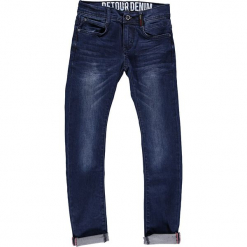 Dżinsy - Slim fit - w kolorze niebieskim. Niebieskie jeansy chłopięce Retour denim de Luxe. W wyprzedaży za 115.95 zł.