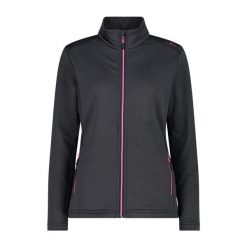 Bluza damska turystyczna CMP 31E1846. Szare bluzy damskie CMP, l, bez wzorów, z materiału, z kapturem. Za 363.55 zł.
