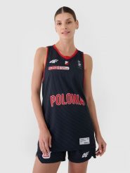 4F Koszulka meczowa replika wyjazdowa z sezonu 2024/25 damska 4F x Polonia Warszawa - multikolor L. Koszulki sportowe damskie 4F, l, bez wzorów, z dzianiny, bez ramiączek, na fitness i siłownię. Za 199.99 zł.