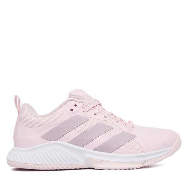 Buty halowe adidas. Czerwone obuwie sportowe casual damskie Adidas, bez zapięcia. Za 349.99 zł.