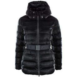 Damska kurtka puchowa Peak Mountain Agnela. Czarne kurtki damskie Peak Mountain, na zimę, bez wzorów, z puchu, bez kaptura. W wyprzedaży za 420.00 zł.