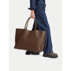 Torebka G-Star. Brązowe shopper bag G-Star, bez wzorów, bez dodatków. Za 299.99 zł.