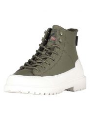Geographical Norway Botki "Opallad" w kolorze khaki rozmiar: 37. Brązowe botki damskie Geographical Norway, bez obcasa, bez zapięcia. Za 127.95 zł.