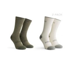 Skarpetki zimowe unisex Rogelli Merino z owczej wełny 2-pack. Brązowe skarpetki damskie Rogelli, bez wzorów, z elastanu. Za 76.00 zł.