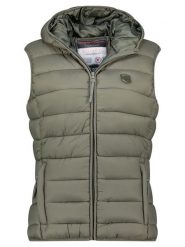 Geographical Norway Kamizelka pikowana "Vatikotal" w kolorze khaki rozmiar: XL. Brązowe kamizelki damskie Geographical Norway, xl, bez wzorów, bez kaptura. Za 131.43 zł.