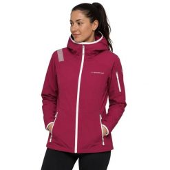 Kurtka trekkingowa damska La Sportiva Albinga. Czerwone kurtki sportowe damskie La Sportiva, na zimę, l, bez wzorów, z hardshellu, z kapturem. Za 437.00 zł.