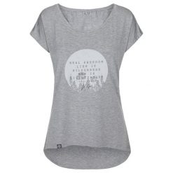 Damski t-shirt Kilpi ROISIN-W. Szare t-shirty damskie Kilpi, xs, bez wzorów, bez kołnierzyka. Za 60.57 zł.