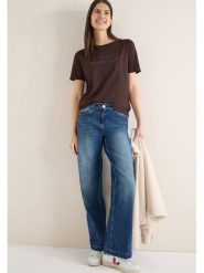 Cecil Koszulka w kolorze ciemnobrązowym rozmiar: XL. Brązowe bluzki damskie Cecil, xl, bez wzorów, bez kołnierzyka, bez ramiączek. Za 66.00 zł.