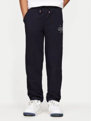 Tommy Hilfiger Spodnie dresowe KB0KB09244 D Granatowy Relaxed Fit. Niebieskie spodnie dresowe chłopięce Tommy Hilfiger, z bawełny. Za 169.99 zł.