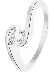 Wishlist Srebrny pierścionek z cyrkoniami rozmiar: 54. Szare pierścionki damskie Wishlist, z cyrkonią, srebrne. Za 131.12 zł.