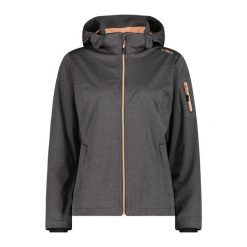 Damska kurtka turystyczna z kapturem CMP. Brązowe kurtki sportowe damskie CMP, m, bez wzorów, z softshellu, z kapturem. Za 349.40 zł.