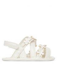 Mayoral Sandały 9094.10 Biały. Białe sandały dziewczęce Mayoral, ze skóry, bez obcasa, bez zapięcia. Za 89.99 zł.