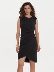DKNY Sukienka koktajlowa DD4G128C Czarny Slim Fit. Czarne sukienki damskie DKNY, bez wzorów, z syntetyku, wizytowe, bez ramiączek. Za 359.99 zł.