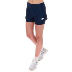 Spodenki tenisowe damskie Lotto Tech II-D1 short. Niebieskie spodenki sportowe damskie Lotto, l, bez wzorów, z elastanu, tenisowe. Za 190.00 zł.