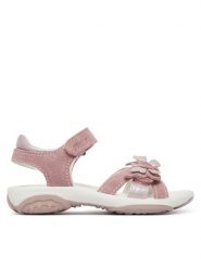 Primigi Sandały 1383700 M Różowy. Czerwone sandały dziewczęce Primigi, ze skóry, bez obcasa, bez zapięcia. Za 249.99 zł.