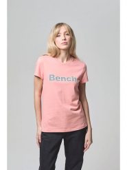 Bench Koszulka "Leora" w kolorze koralowym rozmiar: 36. Czerwone bluzki damskie Bench, bez wzorów, z bawełny, bez kołnierzyka, bez ramiączek. Za 61.46 zł.