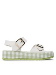 Jenny Fairy Sandały WS2108-24 Beżowy. Brązowe sandały damskie Jenny Fairy, bez wzorów, ze skóry, bez obcasa, na płaskiej podeszwie, bez zapięcia. Za 139.99 zł.