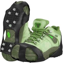 Raczki na Buty Turystyczne Raki Etui Antypoślizgowe Kolce Nakładki 44-47 XL TRIZ. Czarne obuwie trekkingowe damskie TRIZAND, bez zapięcia. Za 34.90 zł.