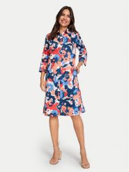 Olsen Sukienka letnia 13001748 Kolorowy Regular Fit. Sukienki damskie Olsen, bez wzorów, z bawełny, bez ramiączek. Za 339.99 zł.